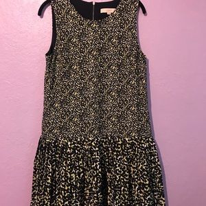 Loft Cheetah print drop waist dress. Size 10